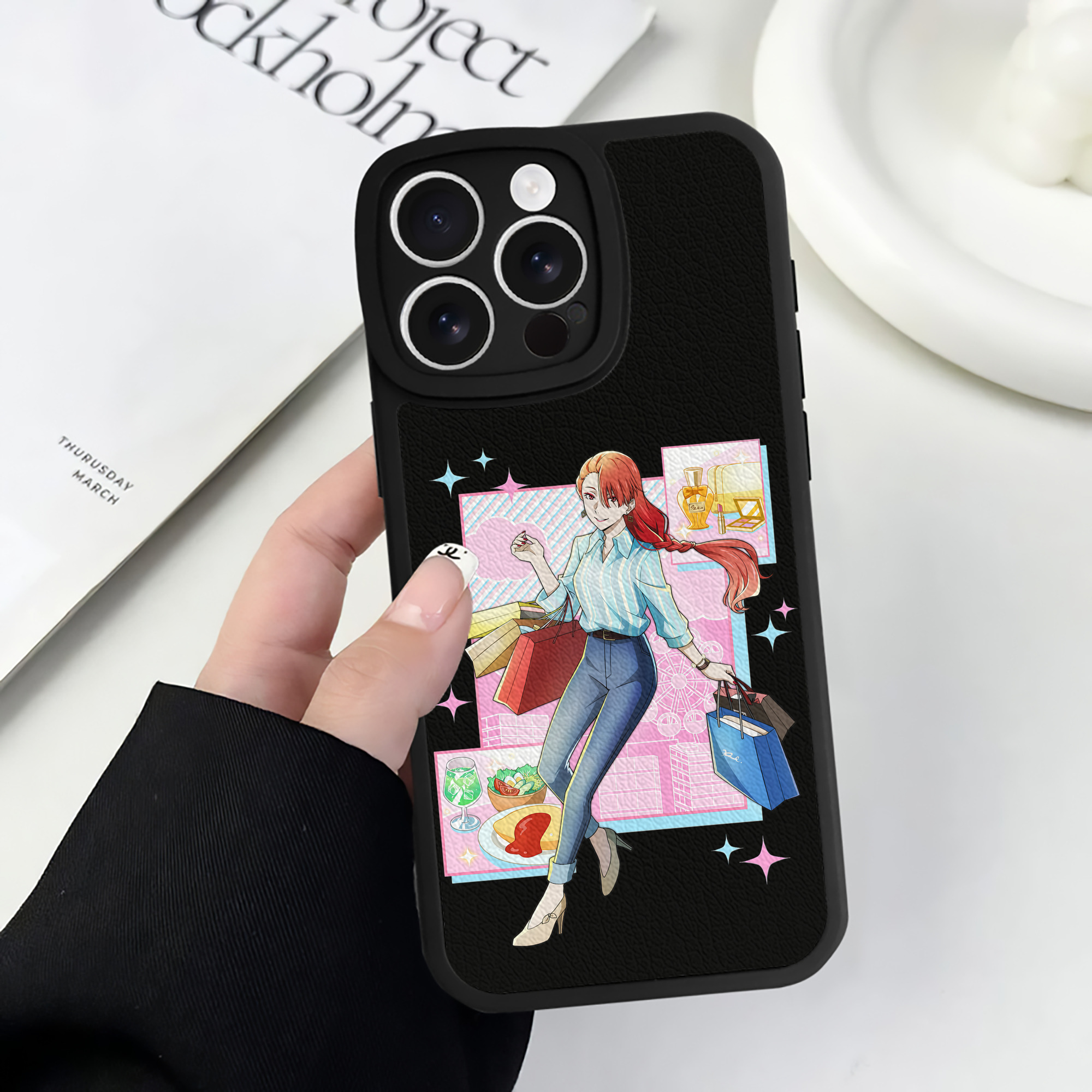 （画像用） 文豪ストレイドッグス Bungo Stray Dogs 【iPhone 16シリーズ対応】シリコンスマホケース（レザー調） 材質：シリコン